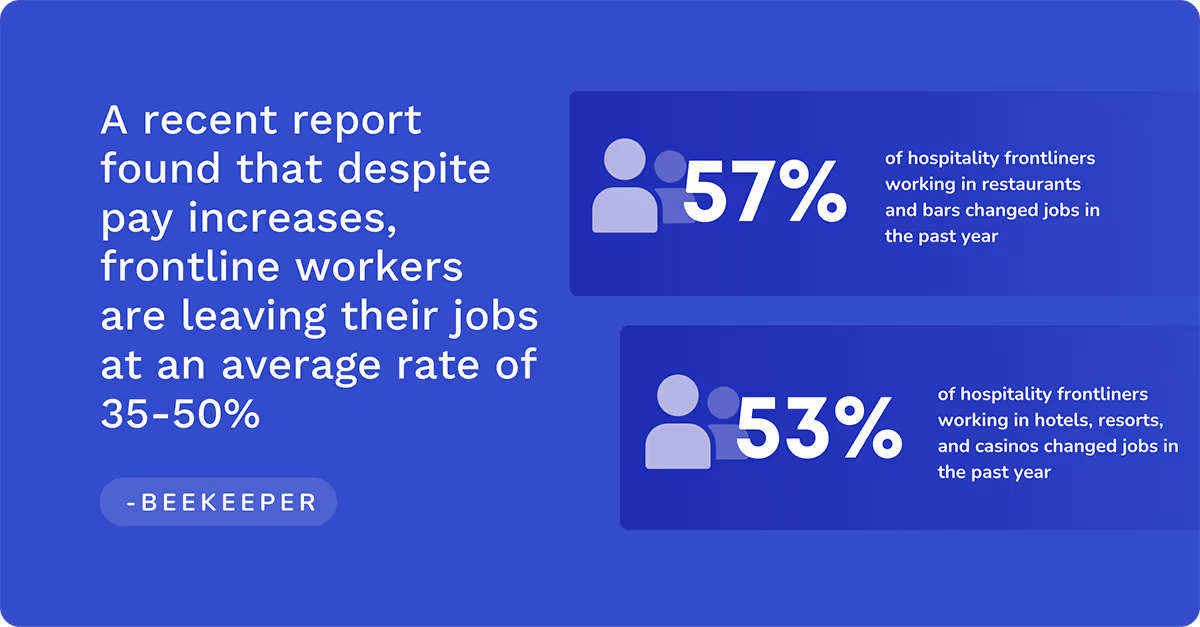 frontline workers in hospitality industry