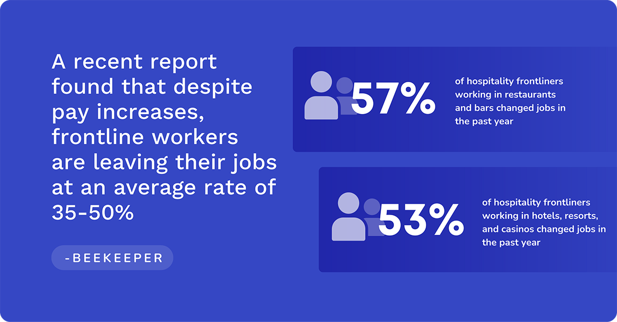 frontline workers in hospitality industry