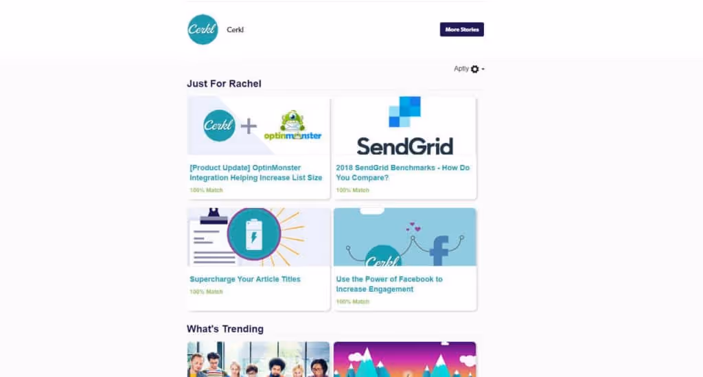 aptly web personalization