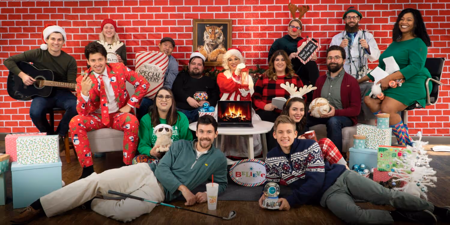 Cerkl employees Christmas 