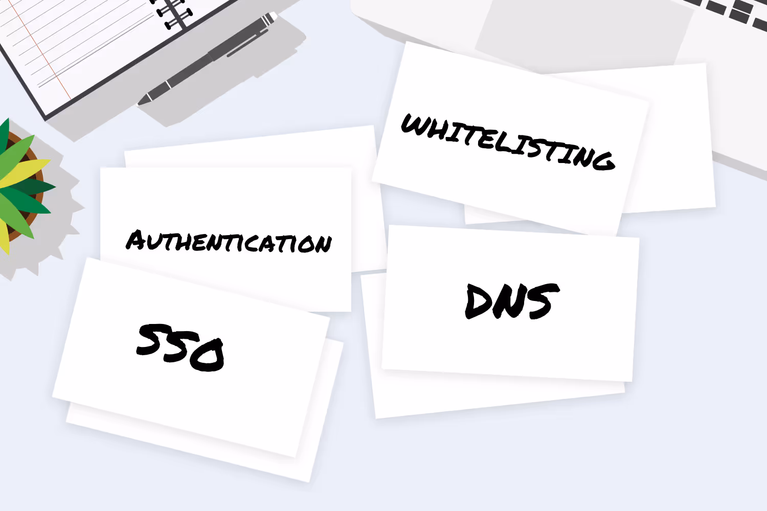 IT term flash cards for internal communications