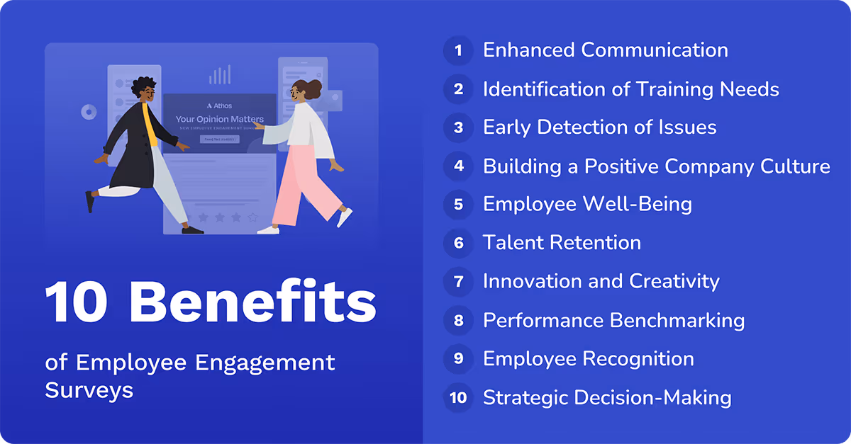 20 benefits of employee engagement surveys