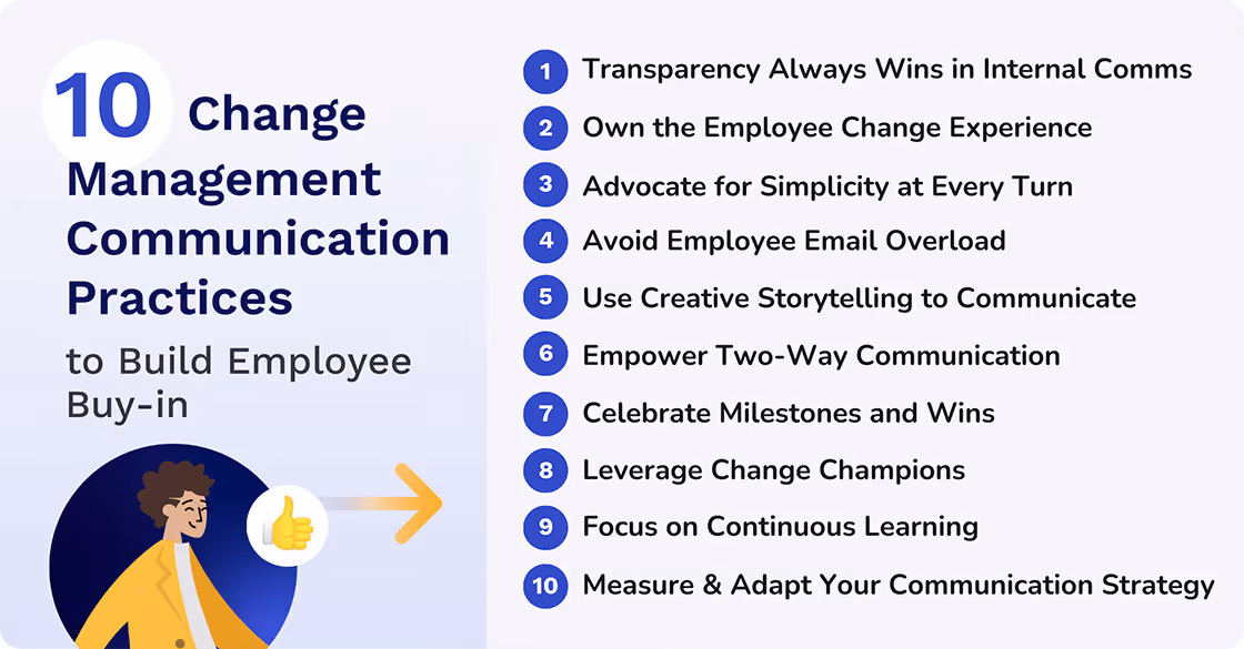 10 Change Management Communication Practices to Build Employee Buy-In