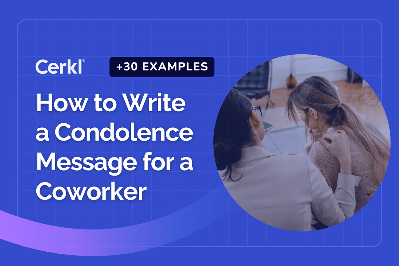 HR leader drafting condolence message to employee