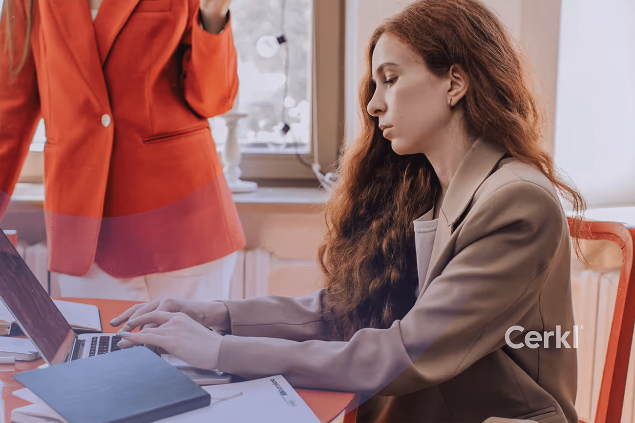 Internal communications leader reviewing employee disengagement framework and strategy notes in a team meeting