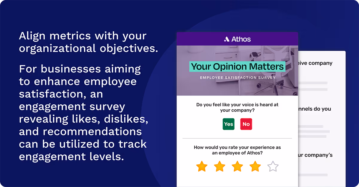 align metrics with your organizational objectives