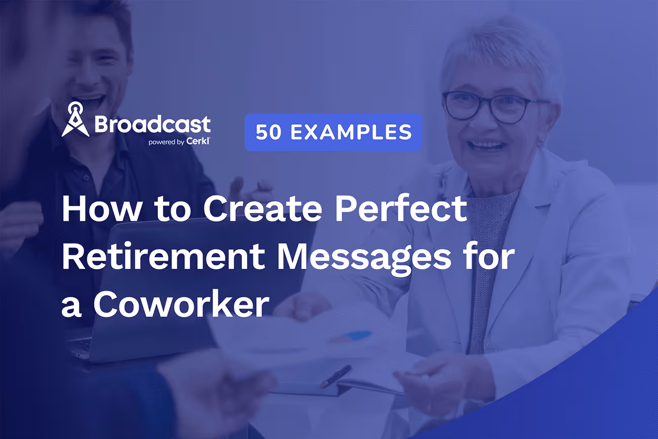 HR manager drafting retirement message for coworker