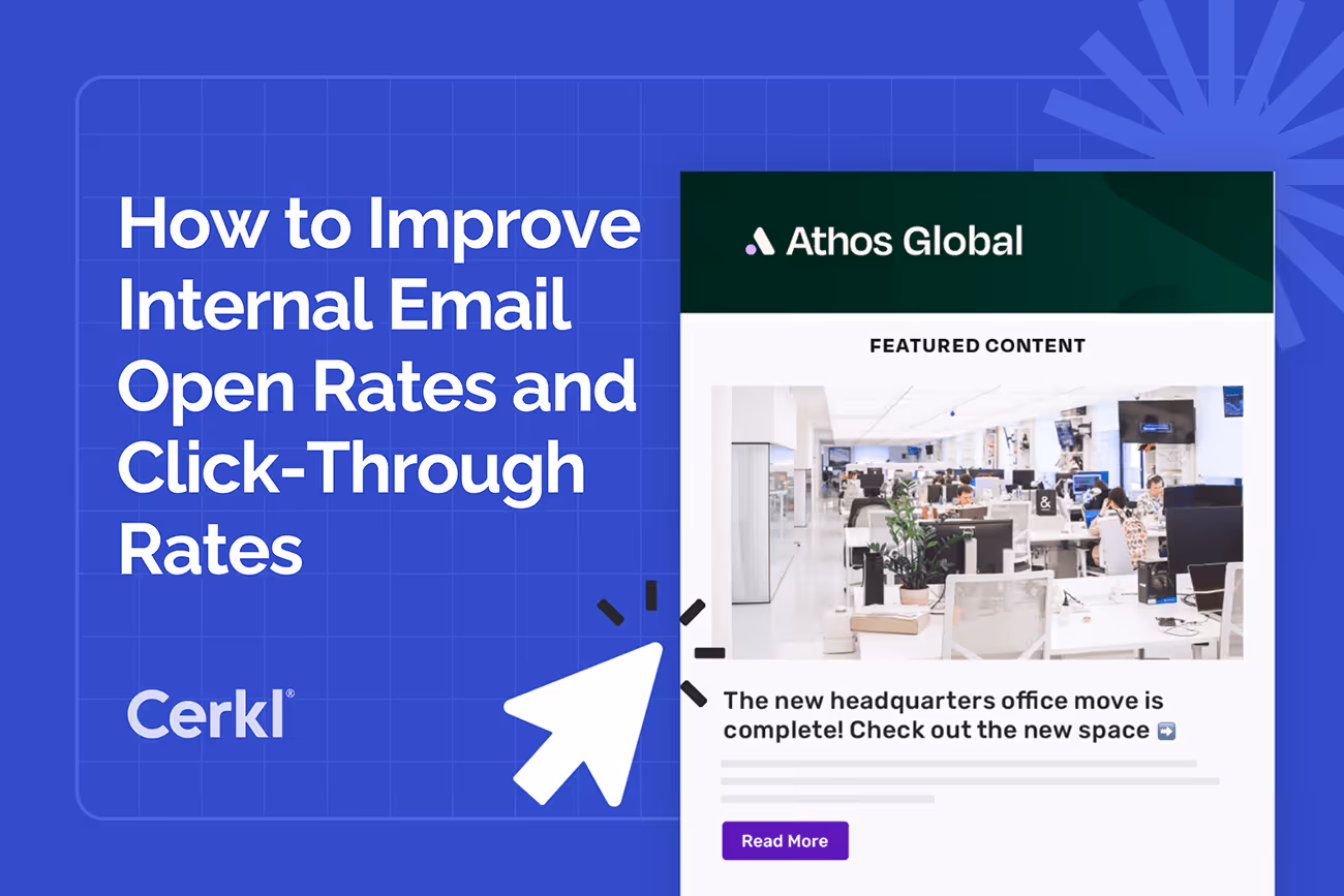Internal communications analyst reviewing email open rate metrics
