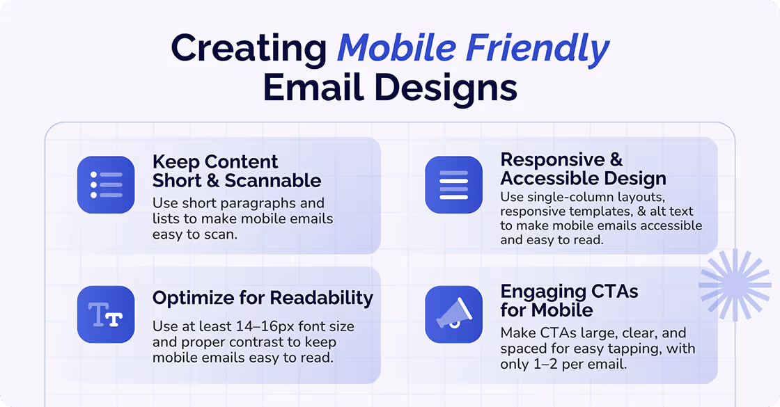 how to create a mobile friendly email designs