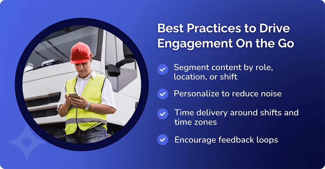 best practices to drive engagement on the go