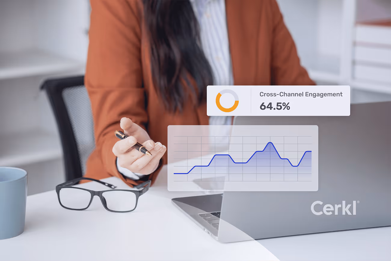 Communications manager reviewing Outlook email tracking metrics