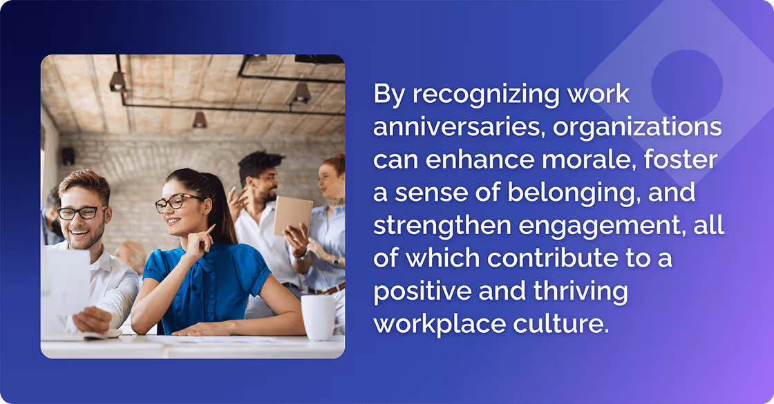 Recognizing Work Anniversaries