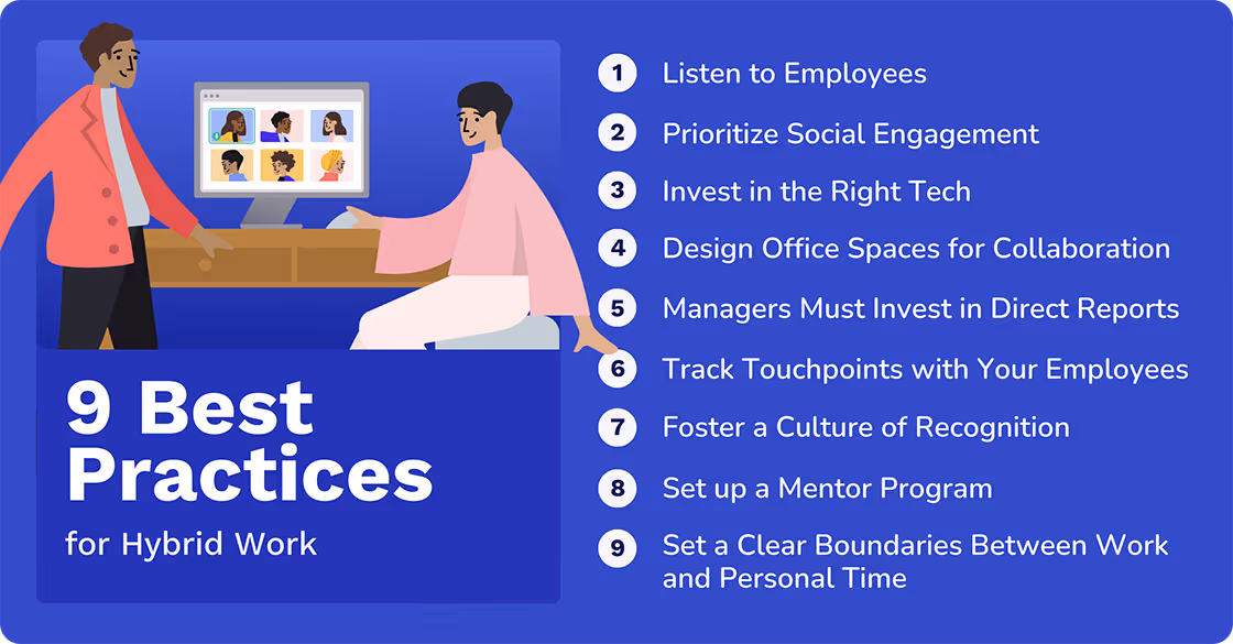 best practices for hybrid work