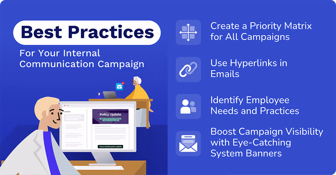 best practices internal communication campaign