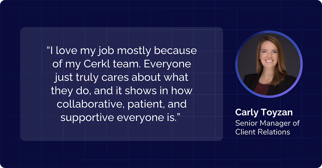 Carly Toyzan, Senior Manager of Client Relations