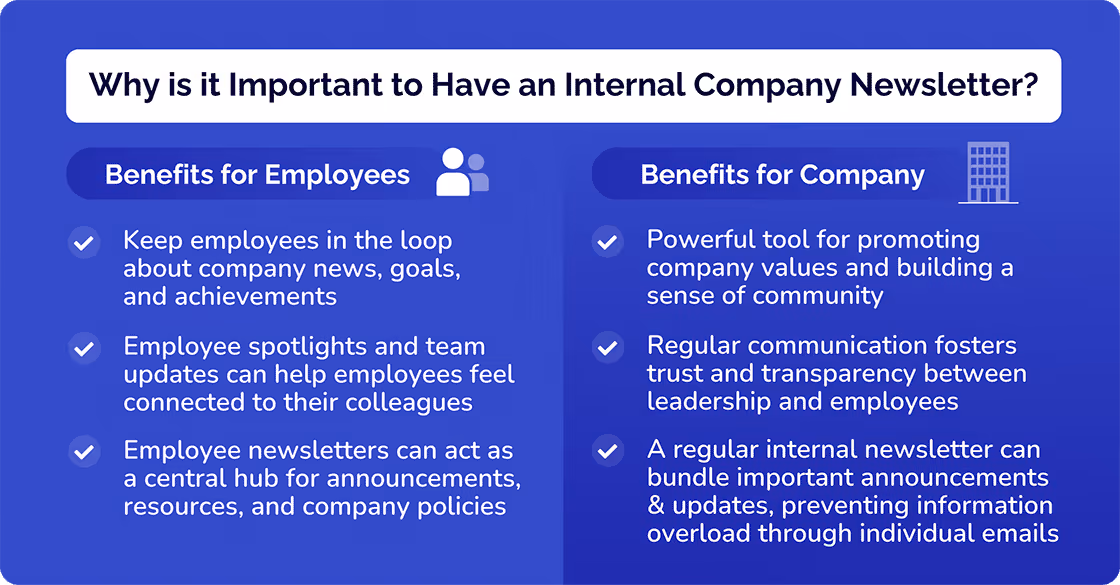 Why is it important to Have an internal company Newsletter