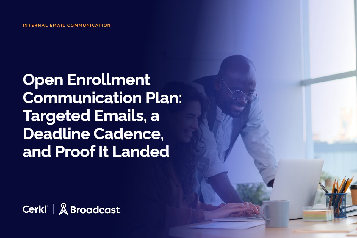 Open enrollment communication plan