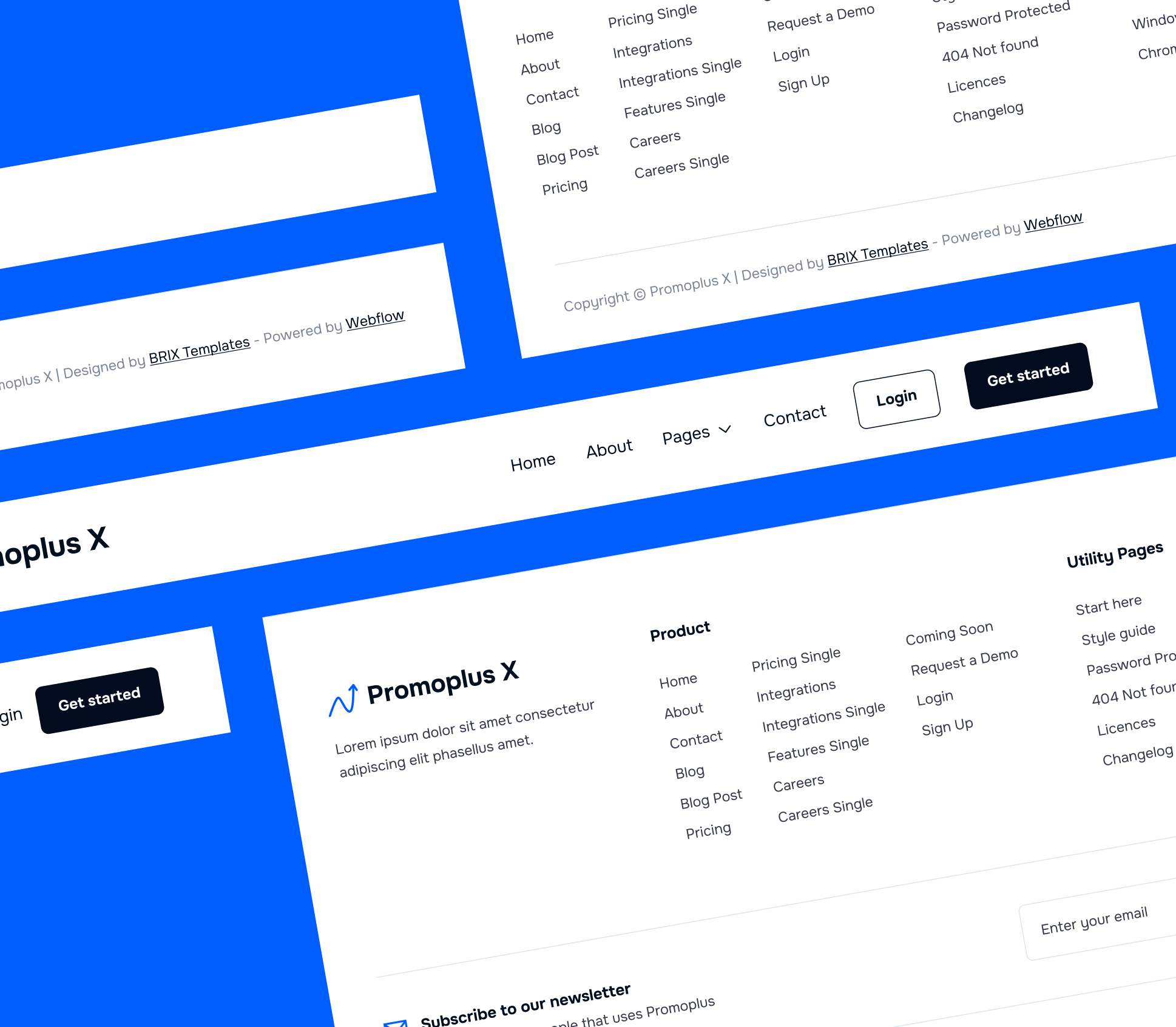 Headers And Footers - Promoplus X Webflow Template