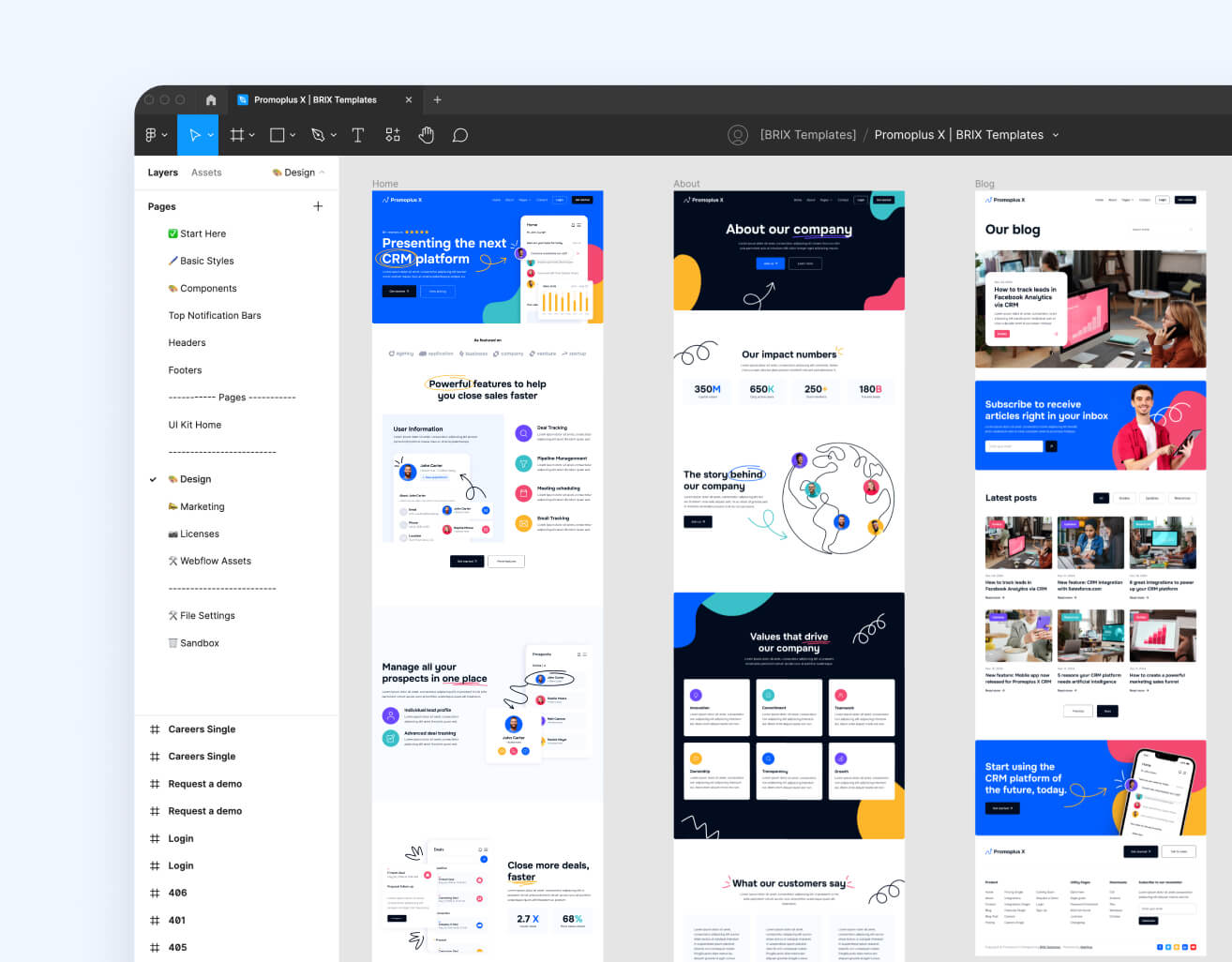 Figma File Included - Promoplus X Webflow Tempalte