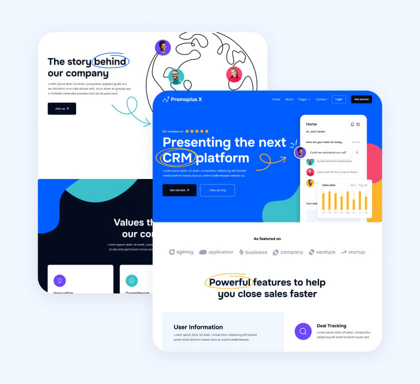 Pages Included - Promoplus X Webflow Tempalte