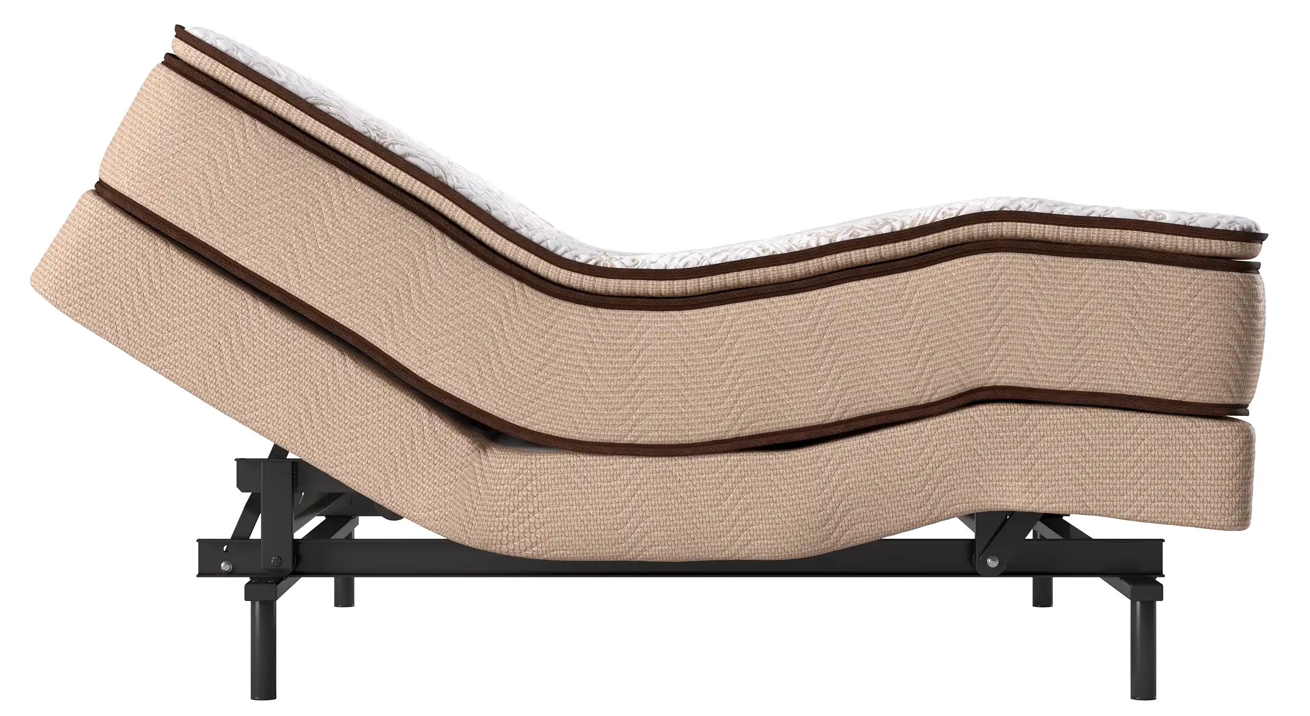 Sistema Ajustable Comfort Pedic elevado en la cabeza y piernas