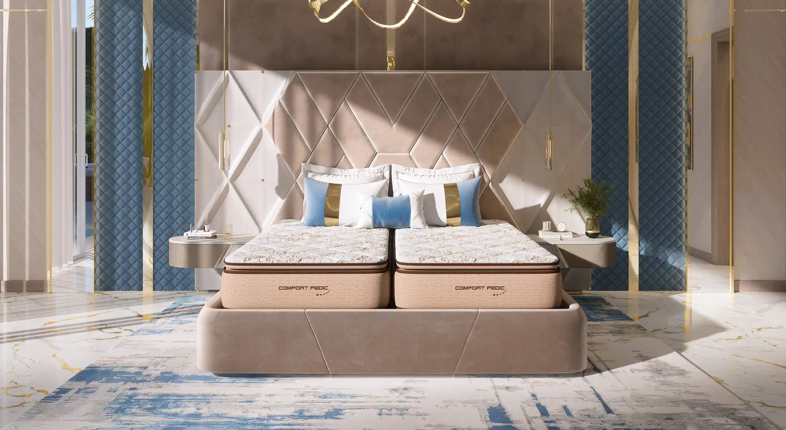 Cama ajustable tamaño Dual King