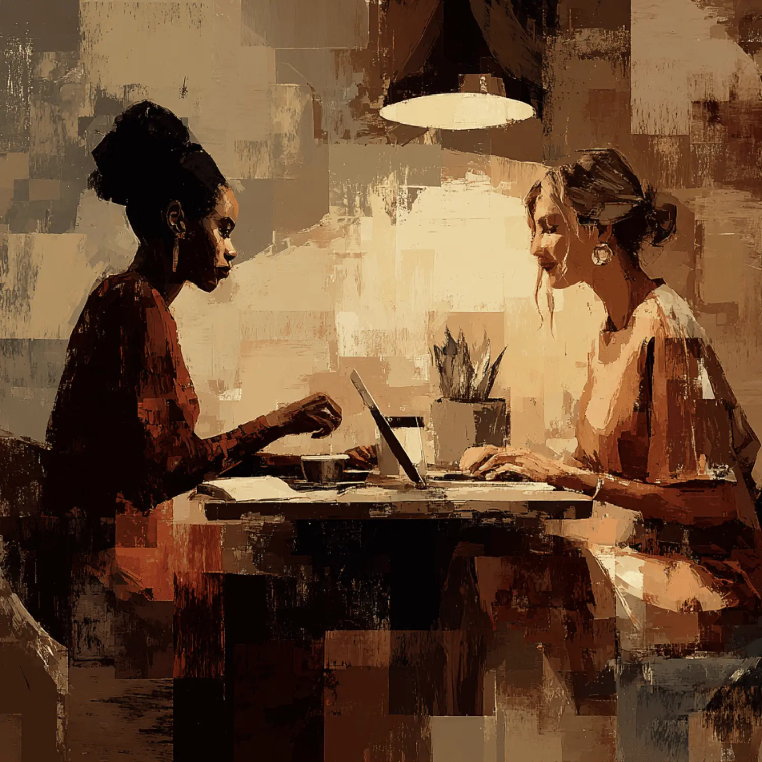 [interface] image of a group discussing in an office (for a legal tech)