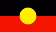 Red rectangle with a large yellow circle near the upper left corner resembling the Palau flag.