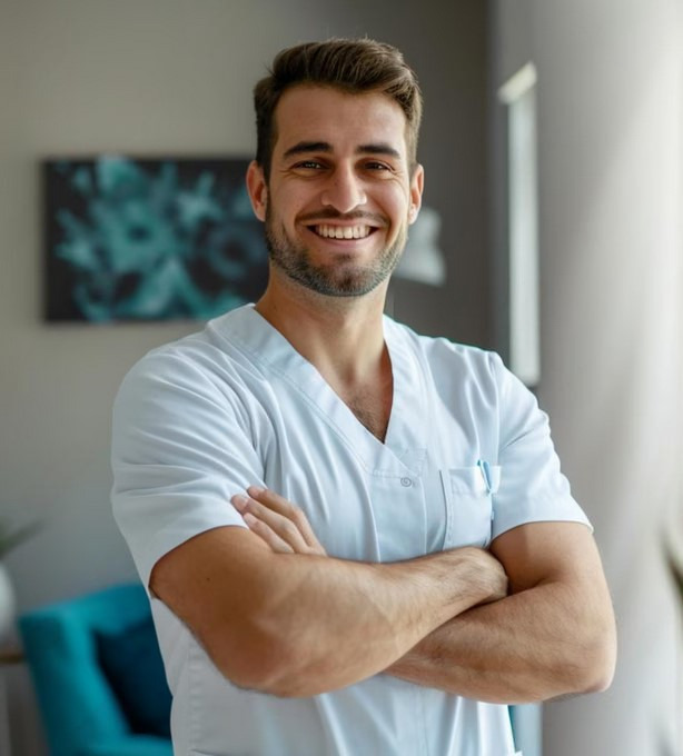 [team] image of team member (for a medical clinic)