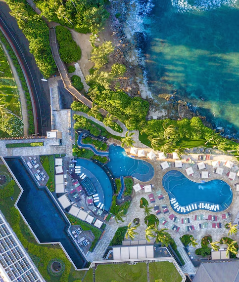 Aerial view of The Ritz-Carlton, O'ahu / Turtle Bay Resort