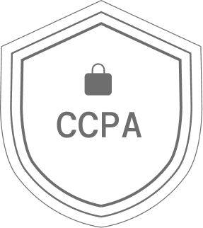 Black circular or shield-style compliance badge for CCPA.