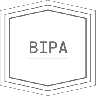 Black circular or shield-style compliance badge for BIPA Icon.