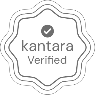 Black circular or shield-style compliance badge for Kantara.