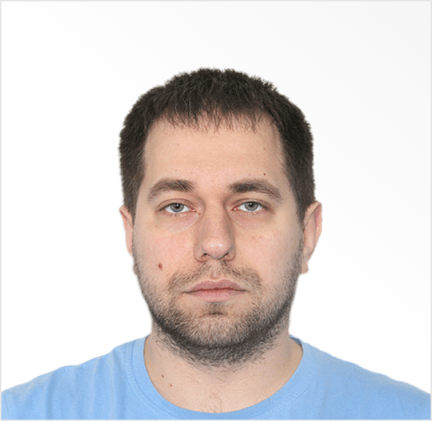 Portrait headshot of Alex Golunov.
