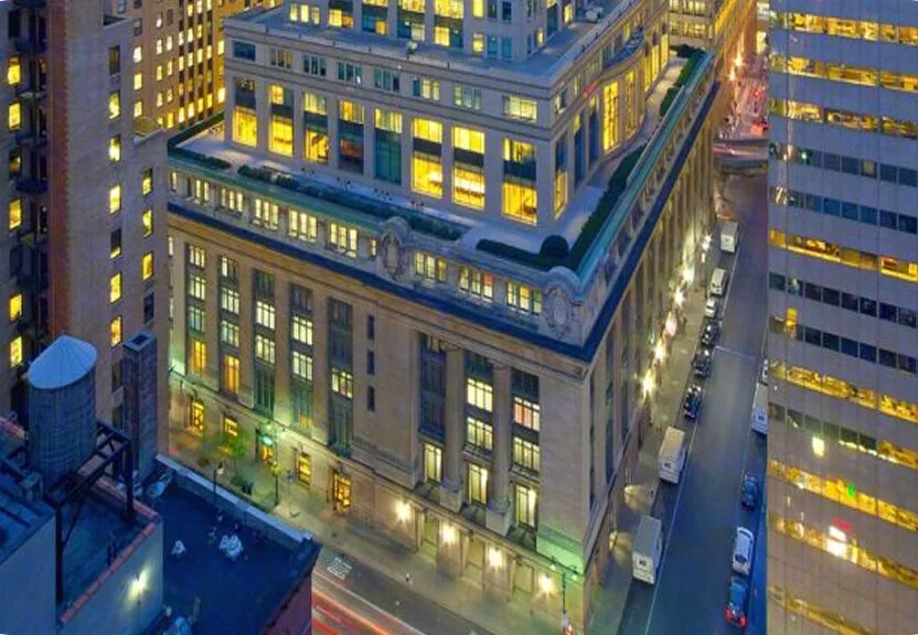 Exterior photo of the Incode office building in New York.
