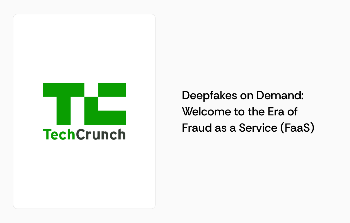 Deepfakes on Demand: Welcome to the Era of Fraud as a Service (FaaS)|Captura de Pantalla 2025-12-01 a la(s) 14.24.37