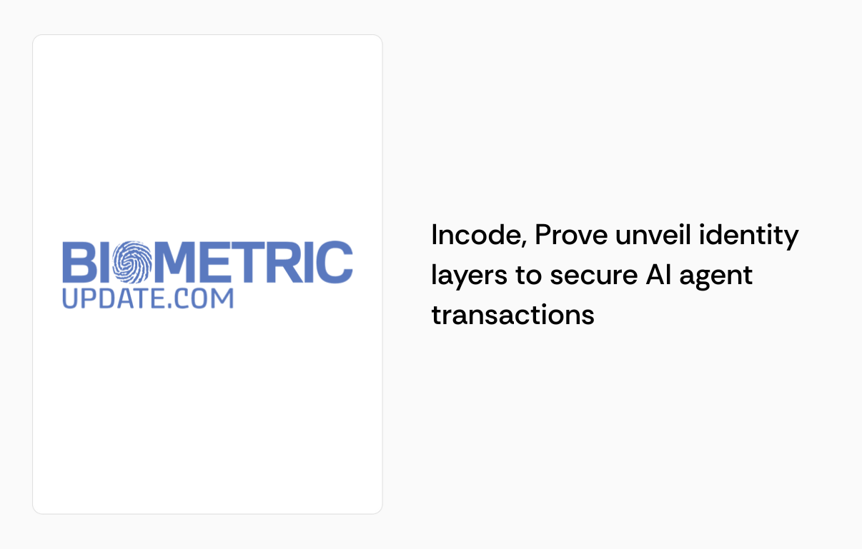 Incode, Prove unveil identity layers to secure AI agent transactions|Captura de Pantalla 2025-11-27 a la(s) 13.44.48
