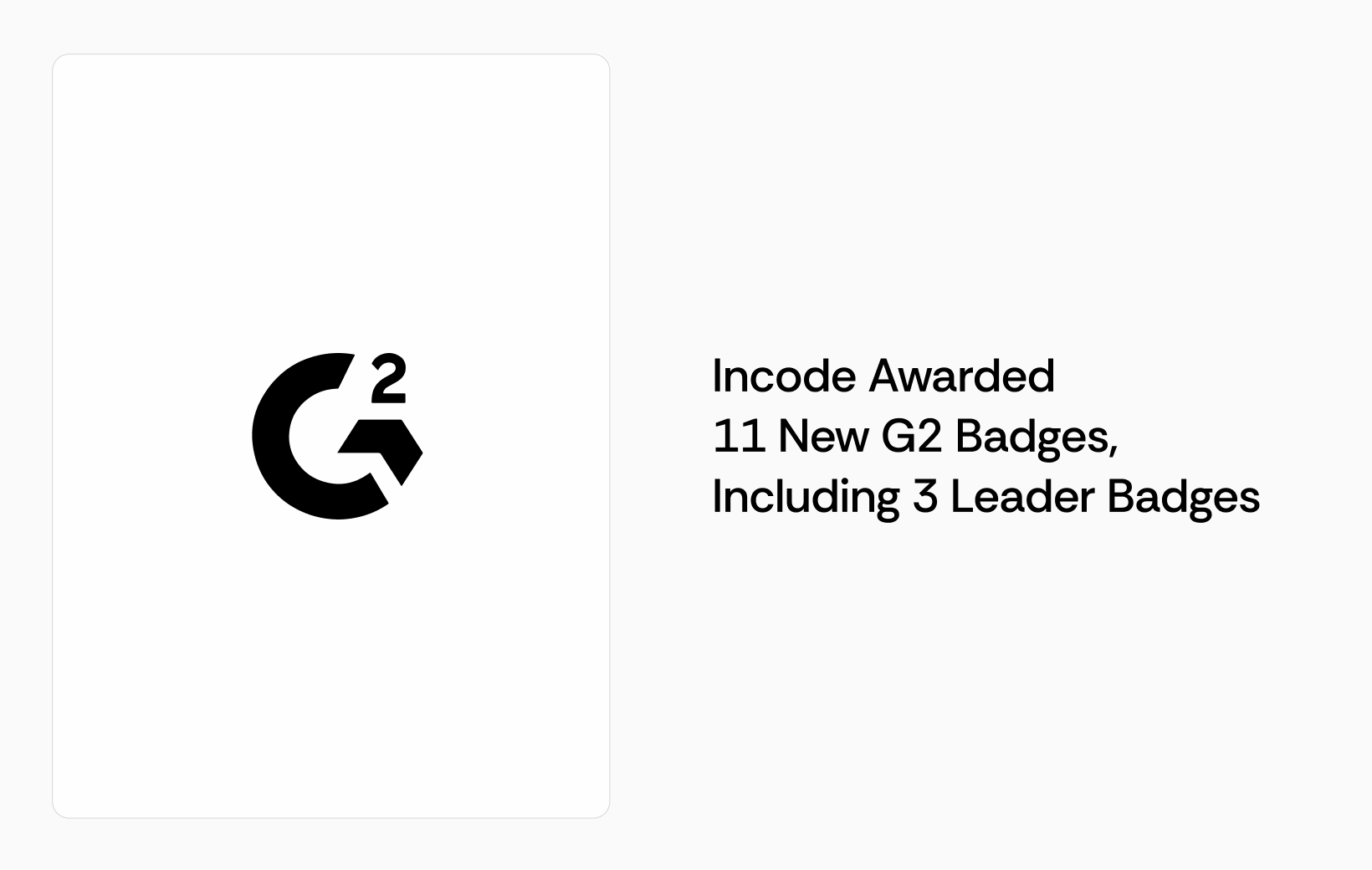 Incode article thumbnail with visible headline text about “Incode Awarded 11 New G2 Badges, Including 3 Leader Badges” and a report, award, or badge graphic.