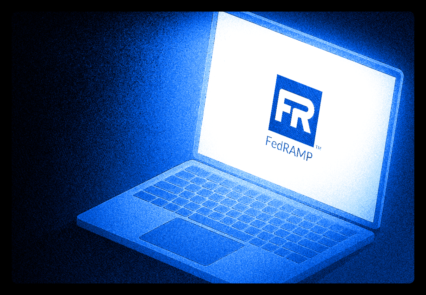 Incode blog thumbnail with the headline “Incode Achieves FedRAMP Ready Status for Federal Grade Identity Security” over a dark blue cybersecurity-style illustration or photo treatment.