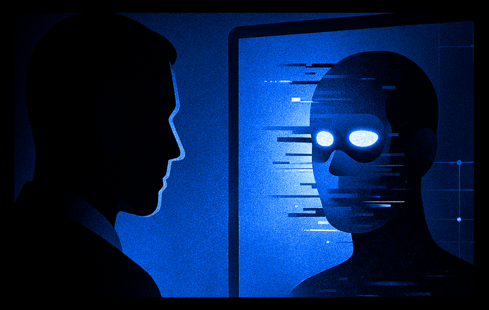 Incode blog thumbnail with the headline “Anatomy of a Modern Candidate Fraud Attempt” over a dark blue cybersecurity-style illustration or photo treatment.