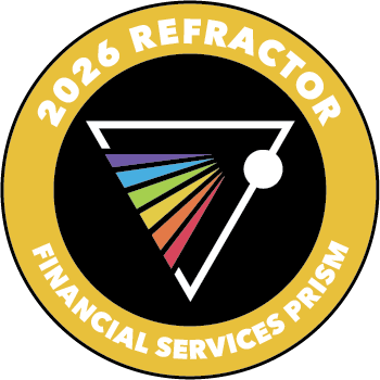 The 2026 Refractor badge from the Prism Project.