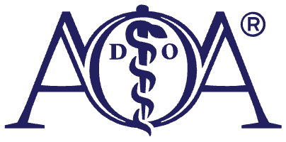American Osteopathic Association logo.