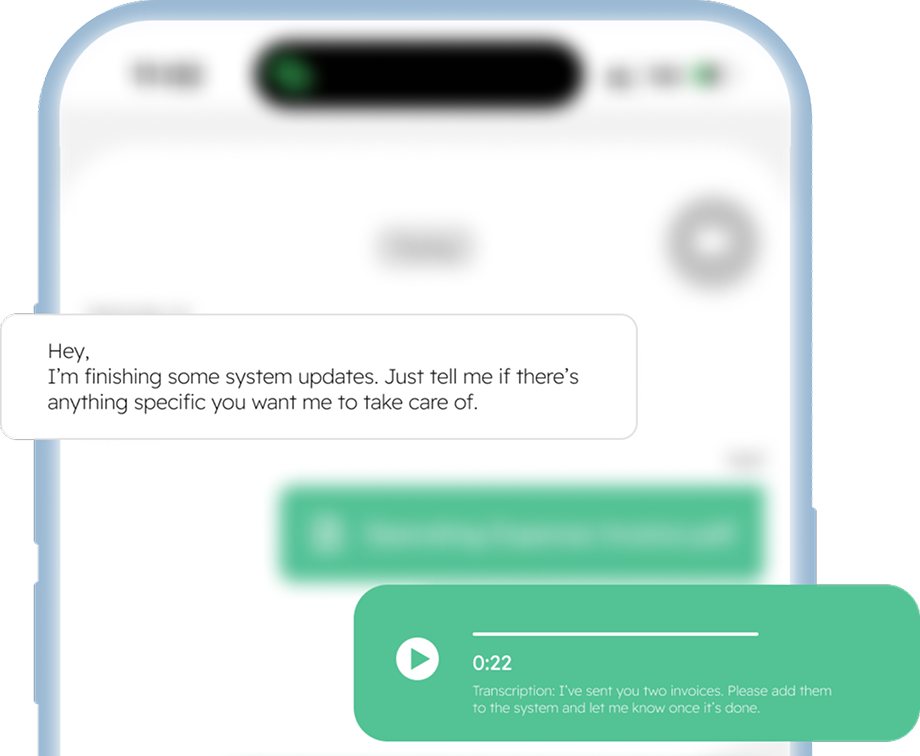 voice and text contact