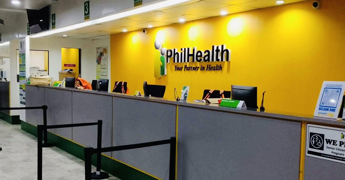 PhilHealth service counter representing possible healthcare coverage and payment support in the Philippines