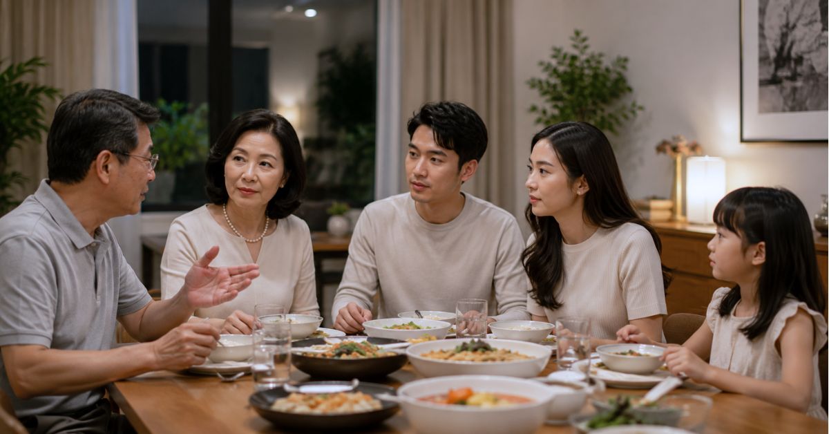 Filipino family gathering where fertility questions commonly arise