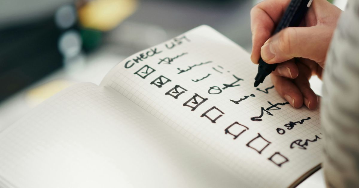 Checklist of items to bring to a first fertility consultation