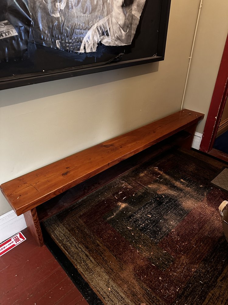 Solid wood bench shortening and restoration