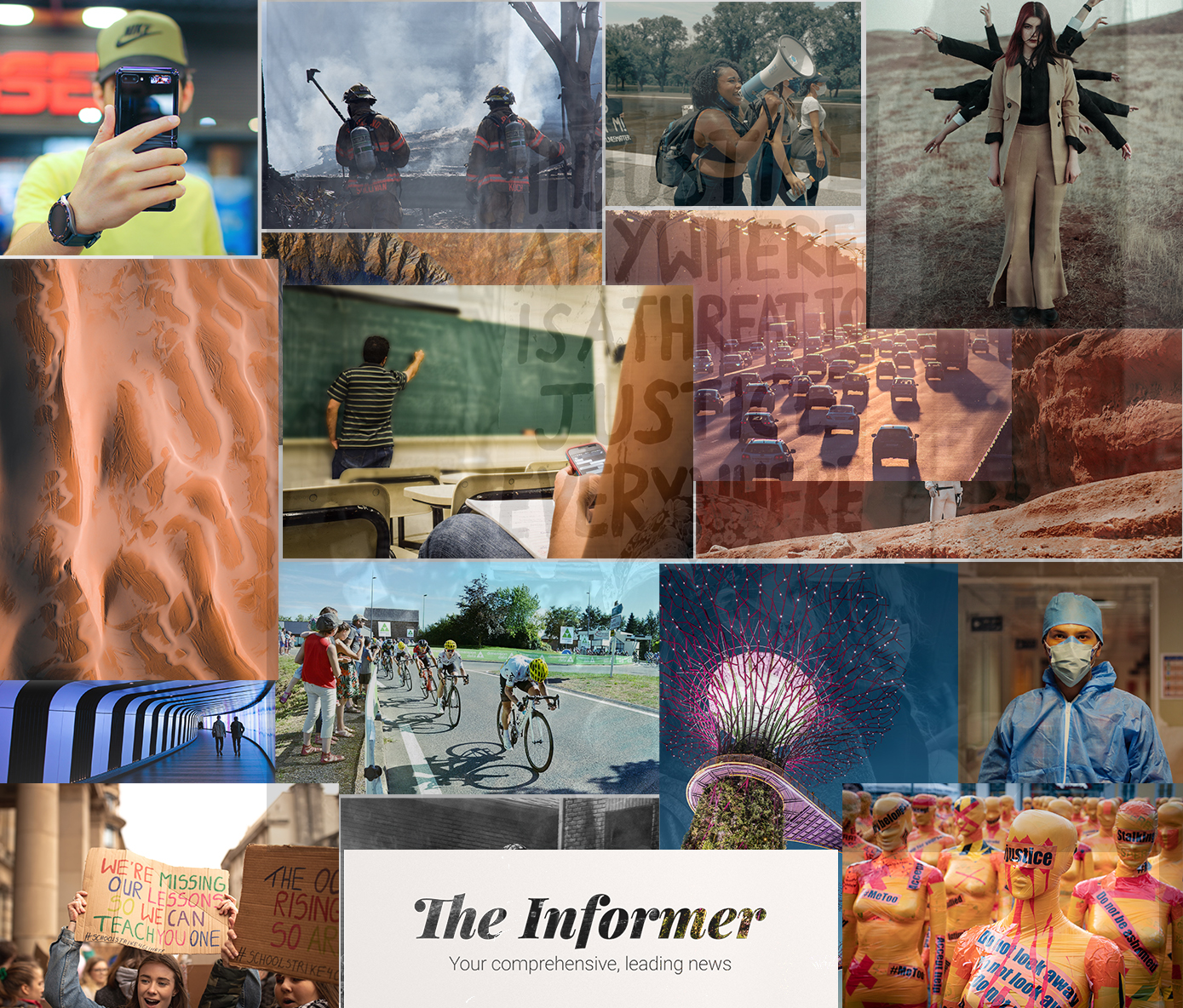 A mockup of a project