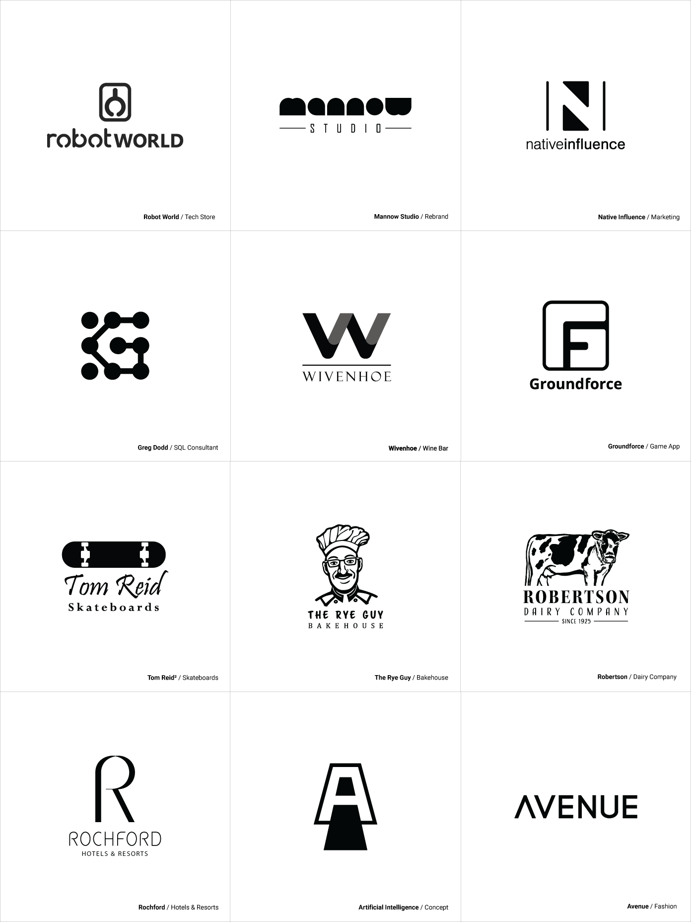 A mockup of a project