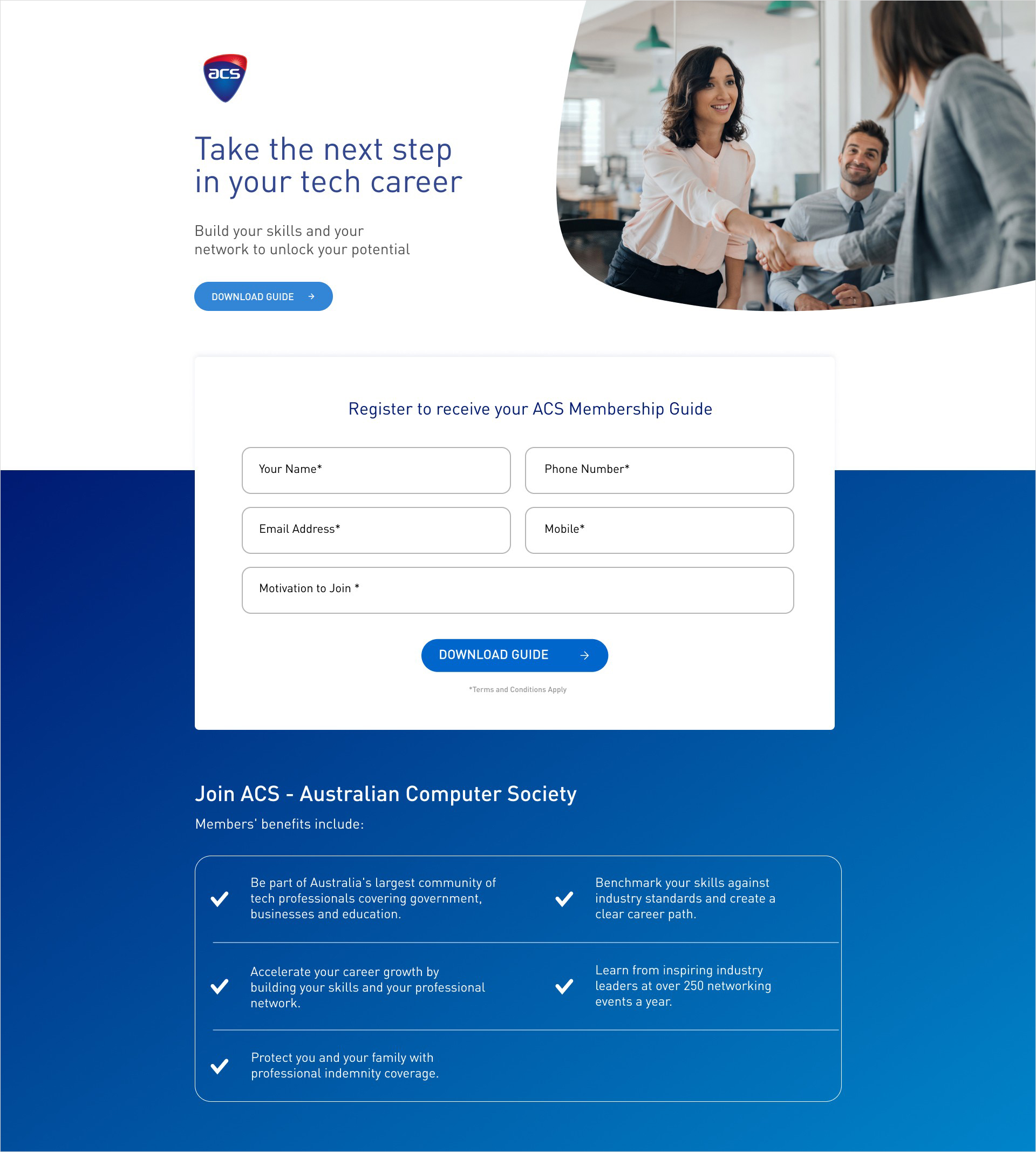 A mockup of a project